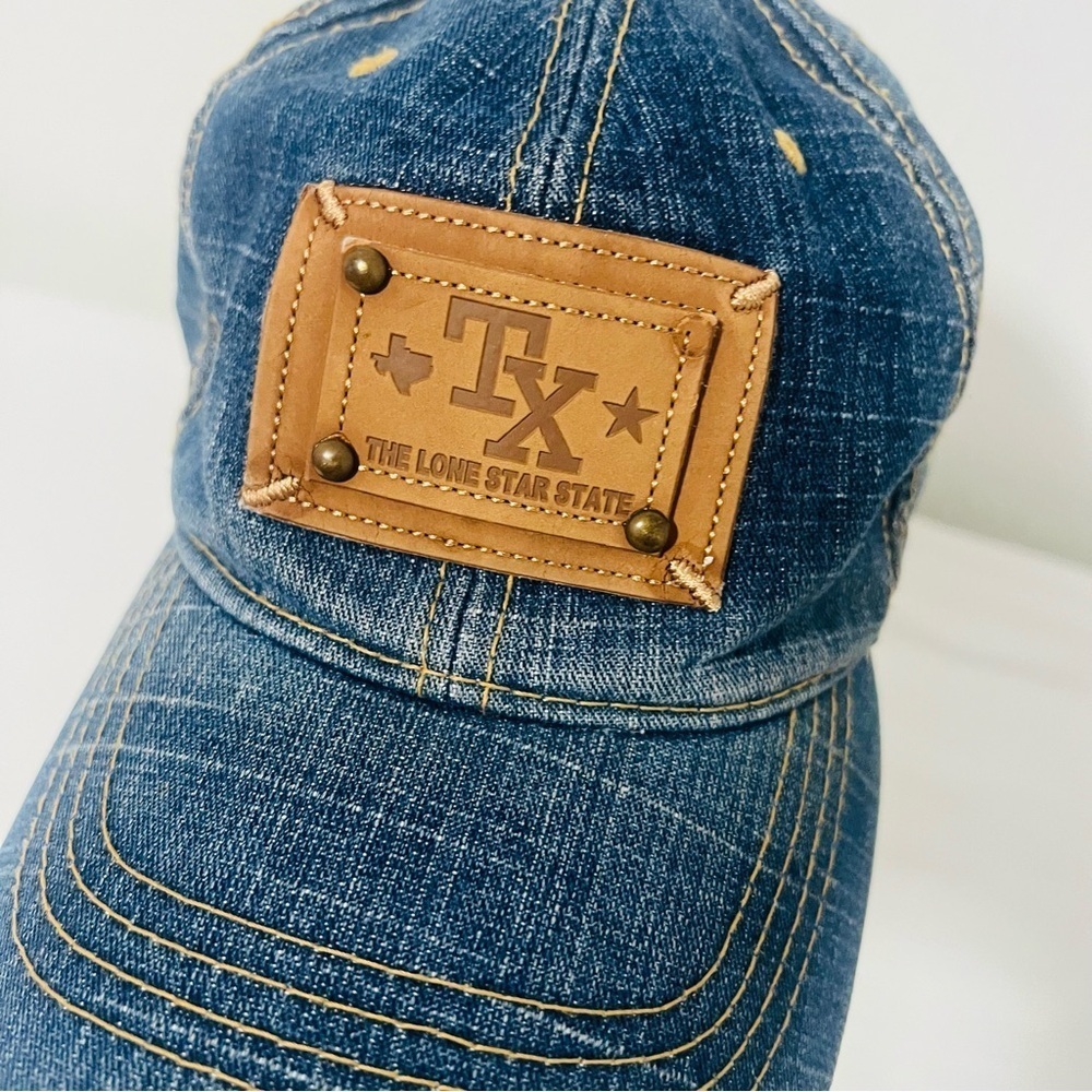 USA Headwear TX THE LONESTAR STATE Jean BASEBALL CAP OSFM EUC TEXAS Embroidered